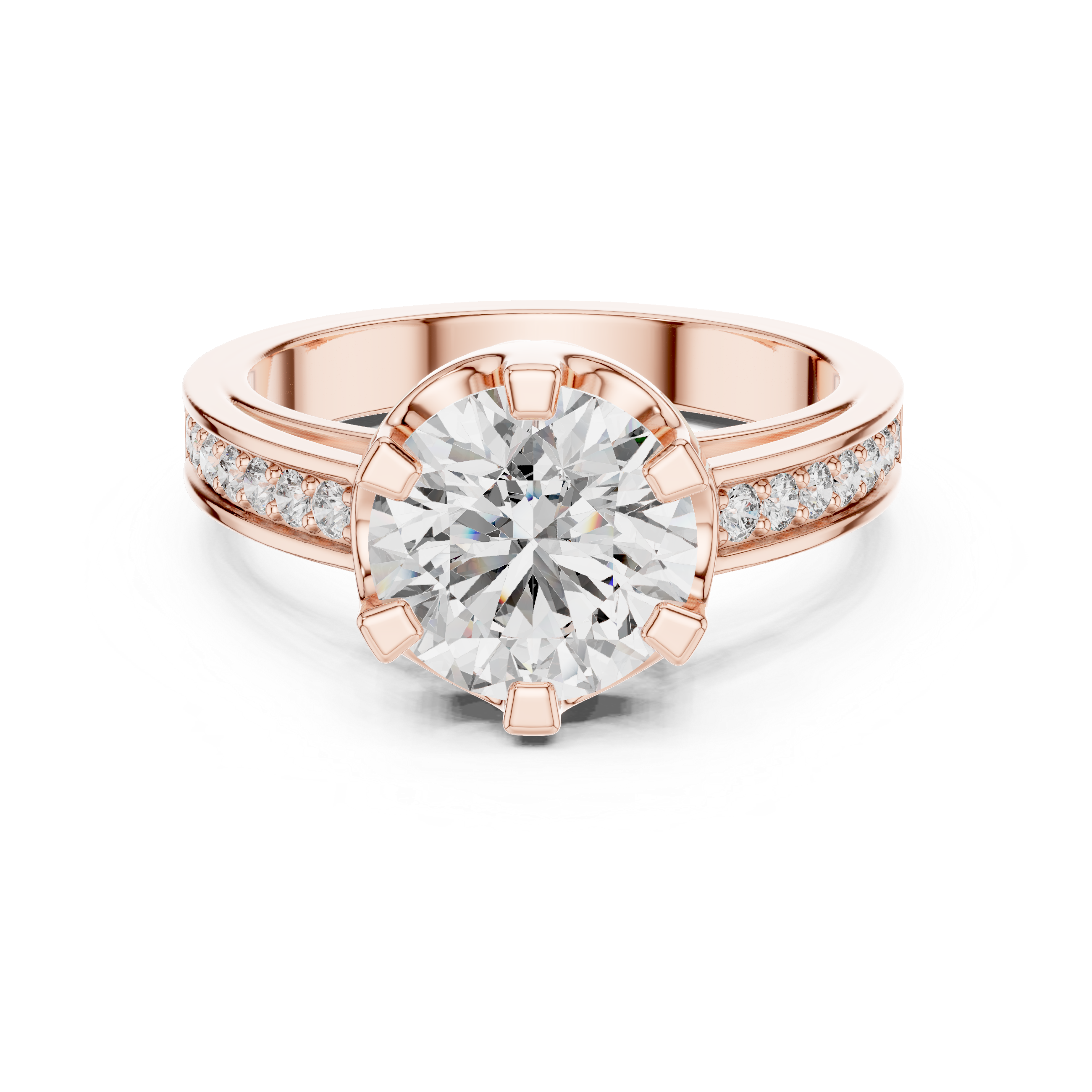 Dauntless Heart lab grown diamond ring