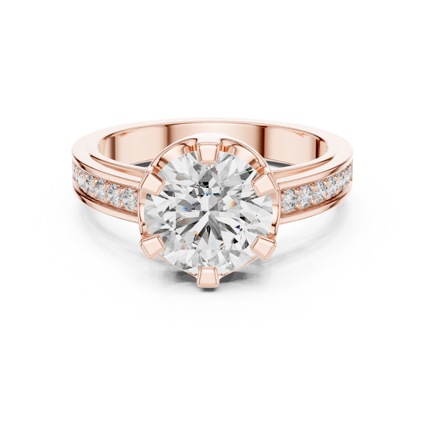 Dauntless Heart lab grown diamond ring