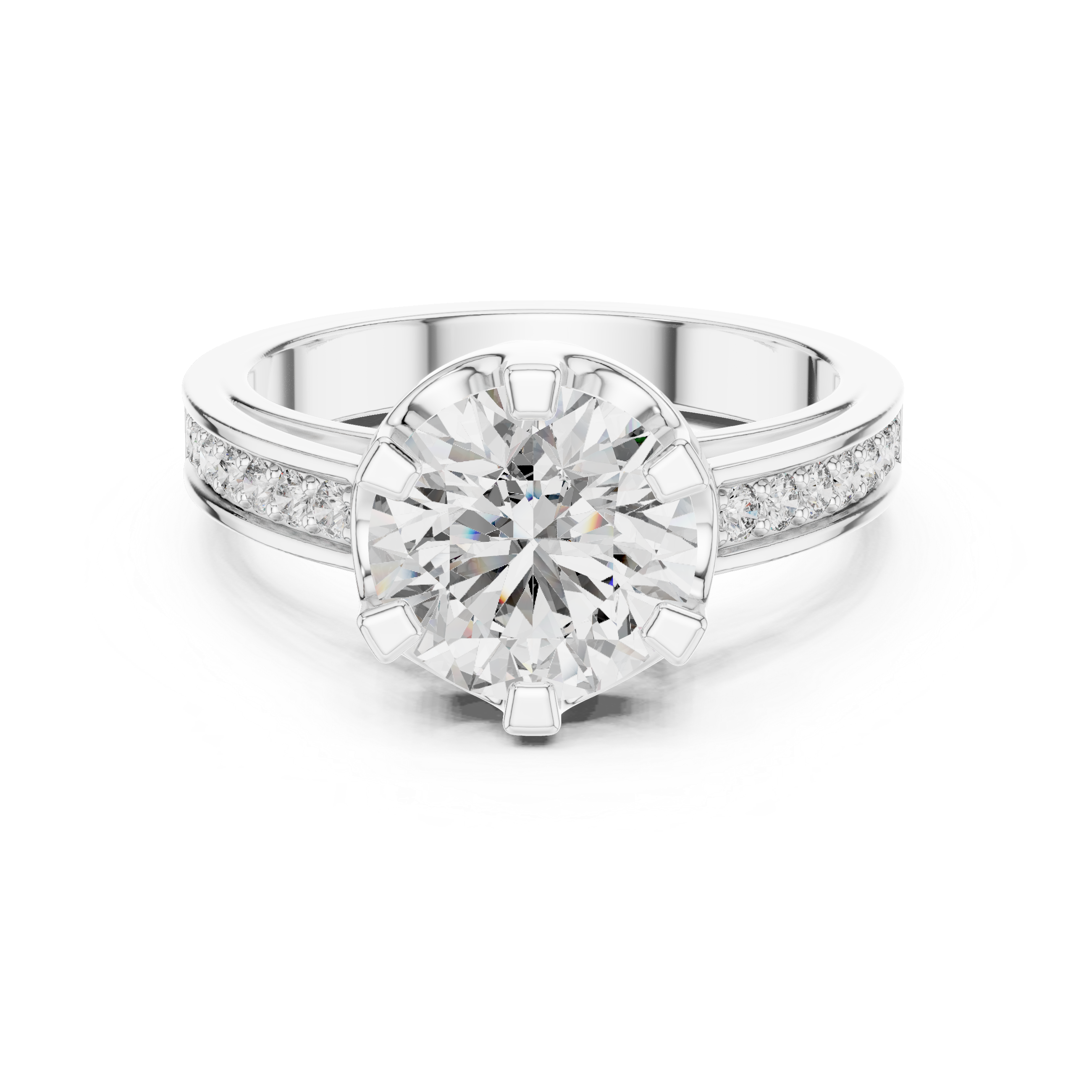 Dauntless Heart lab grown diamond ring