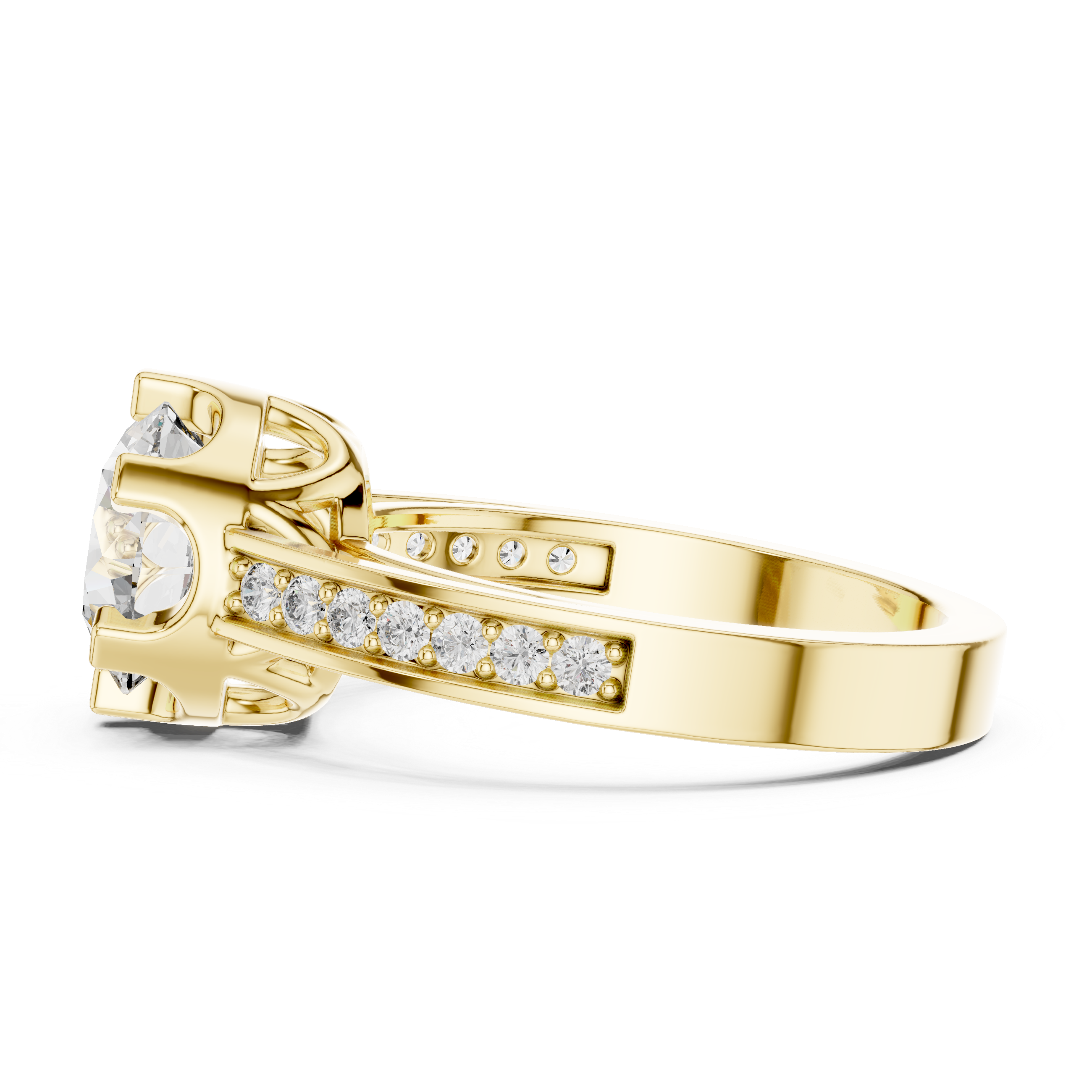 Dauntless Heart lab grown diamond ring