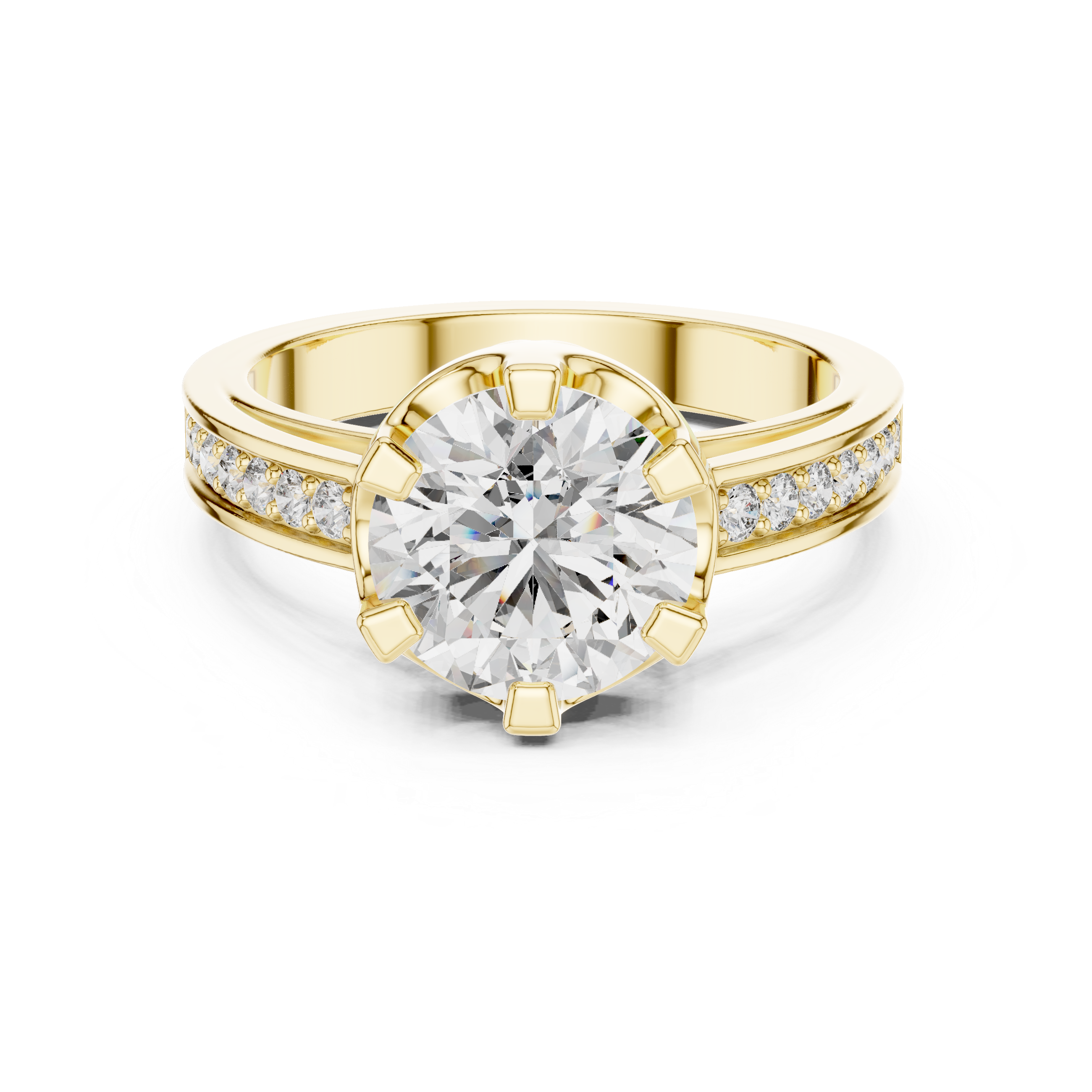 Dauntless Heart lab grown diamond ring
