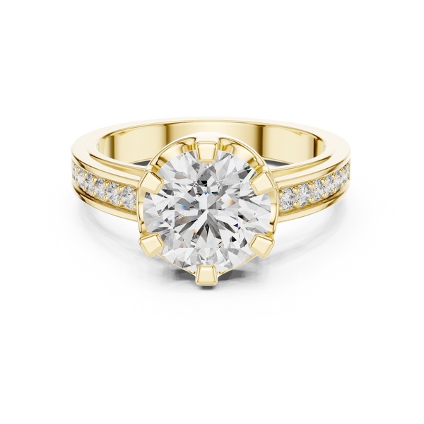Dauntless Heart lab grown diamond ring