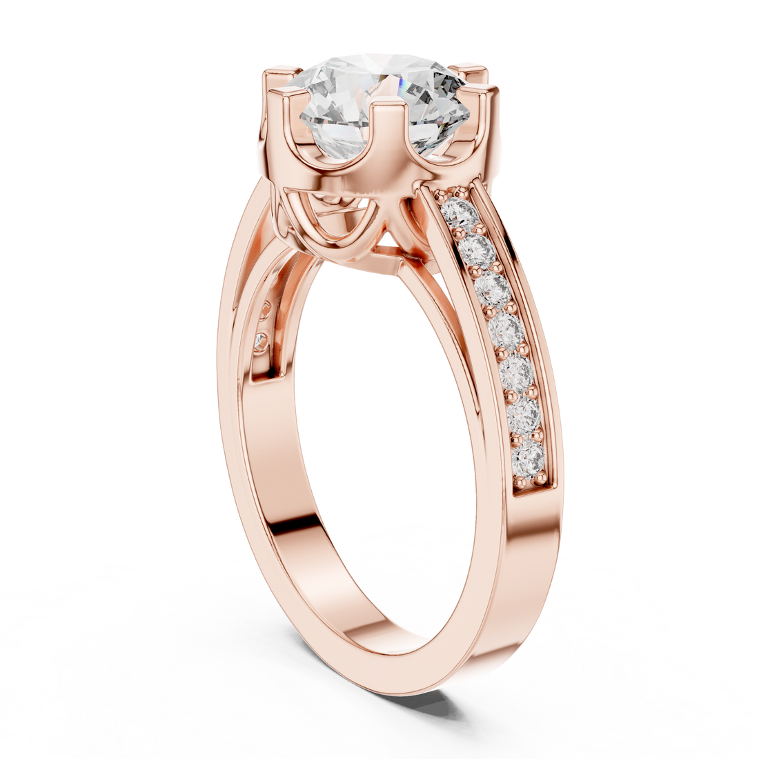 Dauntless Heart lab grown diamond ring