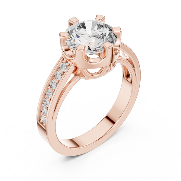Dauntless Heart lab grown diamond ring