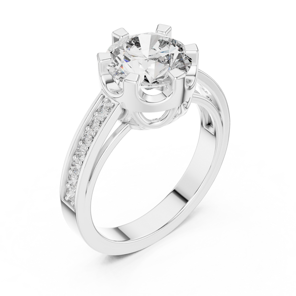 Dauntless Heart lab grown diamond ring
