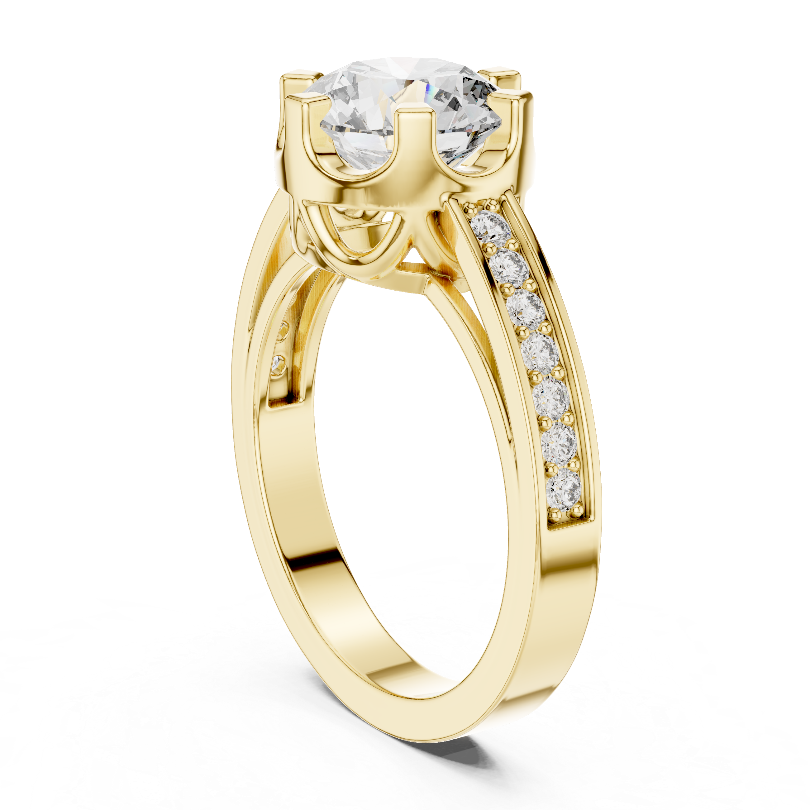 Dauntless Heart lab grown diamond ring
