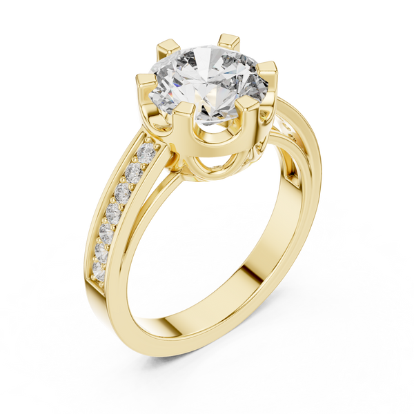 Dauntless Heart lab grown diamond ring