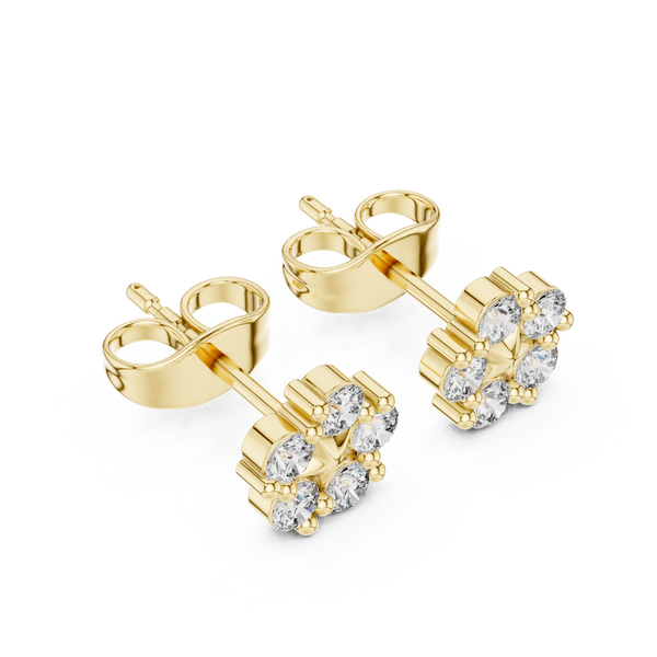 Soft Ember lab grown diamond earring design