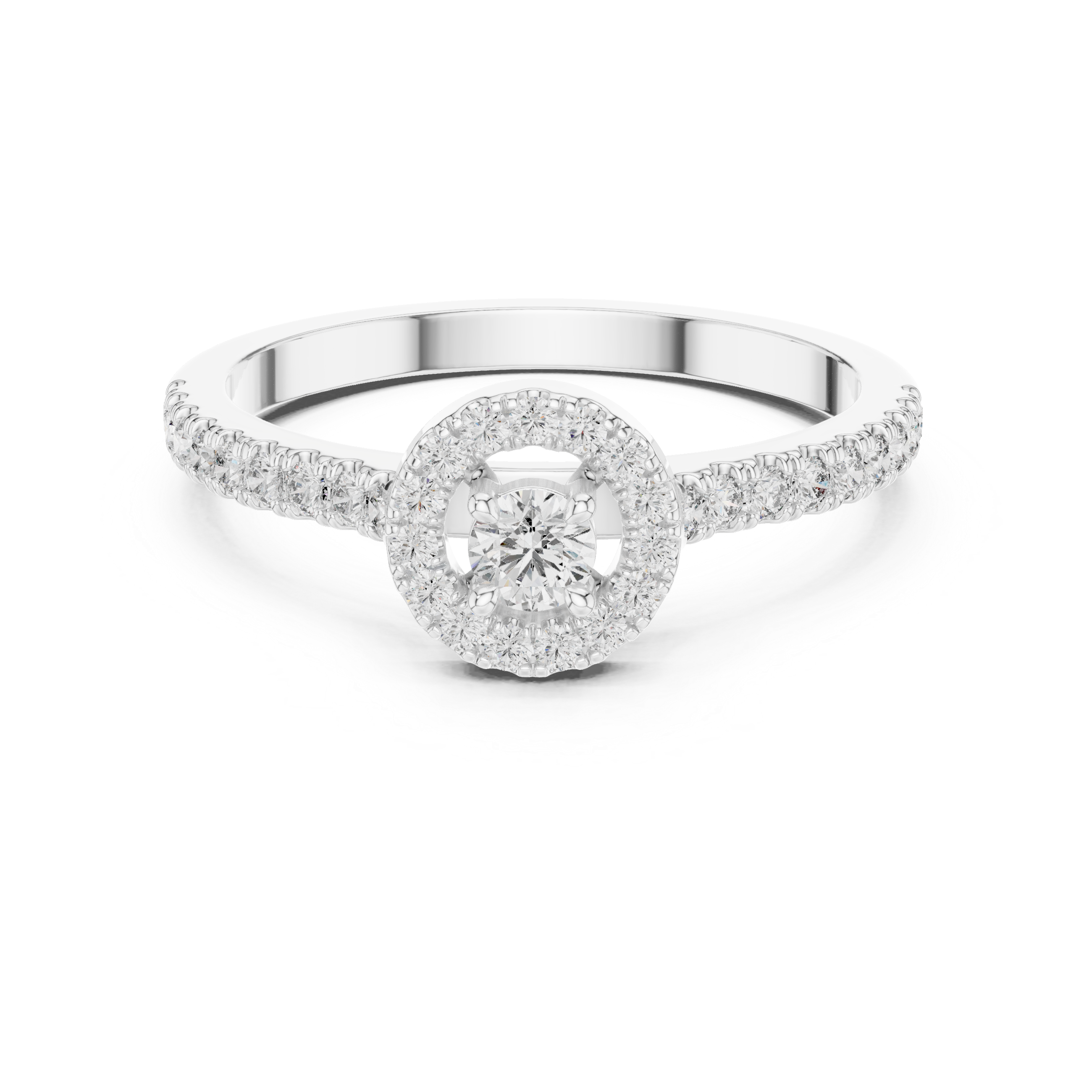 Mosaic Piece lab grown diamond ring