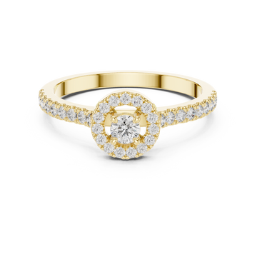 Mosaic Piece lab grown diamond ring