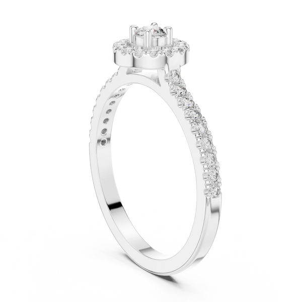 Mosaic Piece lab grown diamond ring
