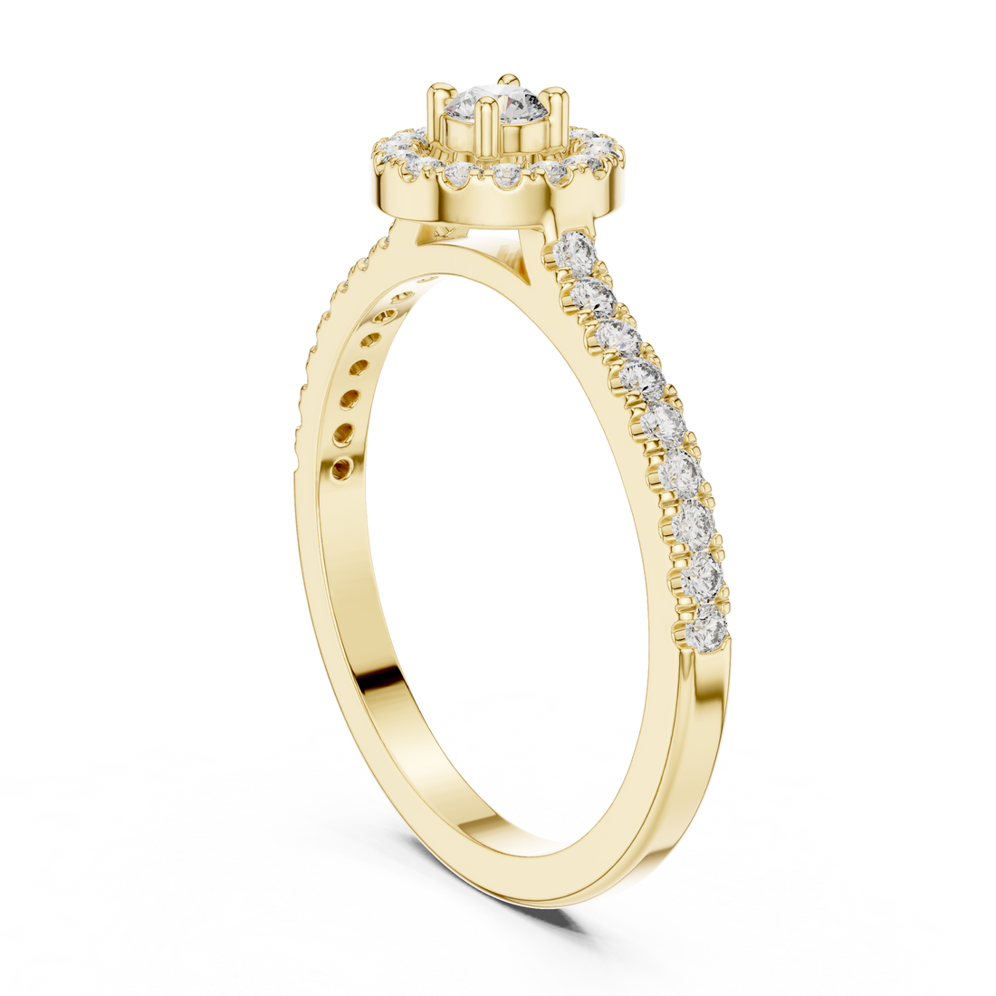 Mosaic Piece lab grown diamond ring