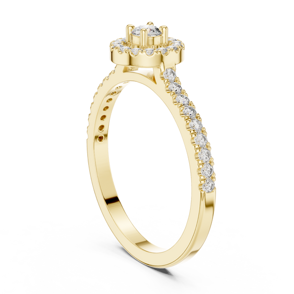 Mosaic Piece lab grown diamond ring