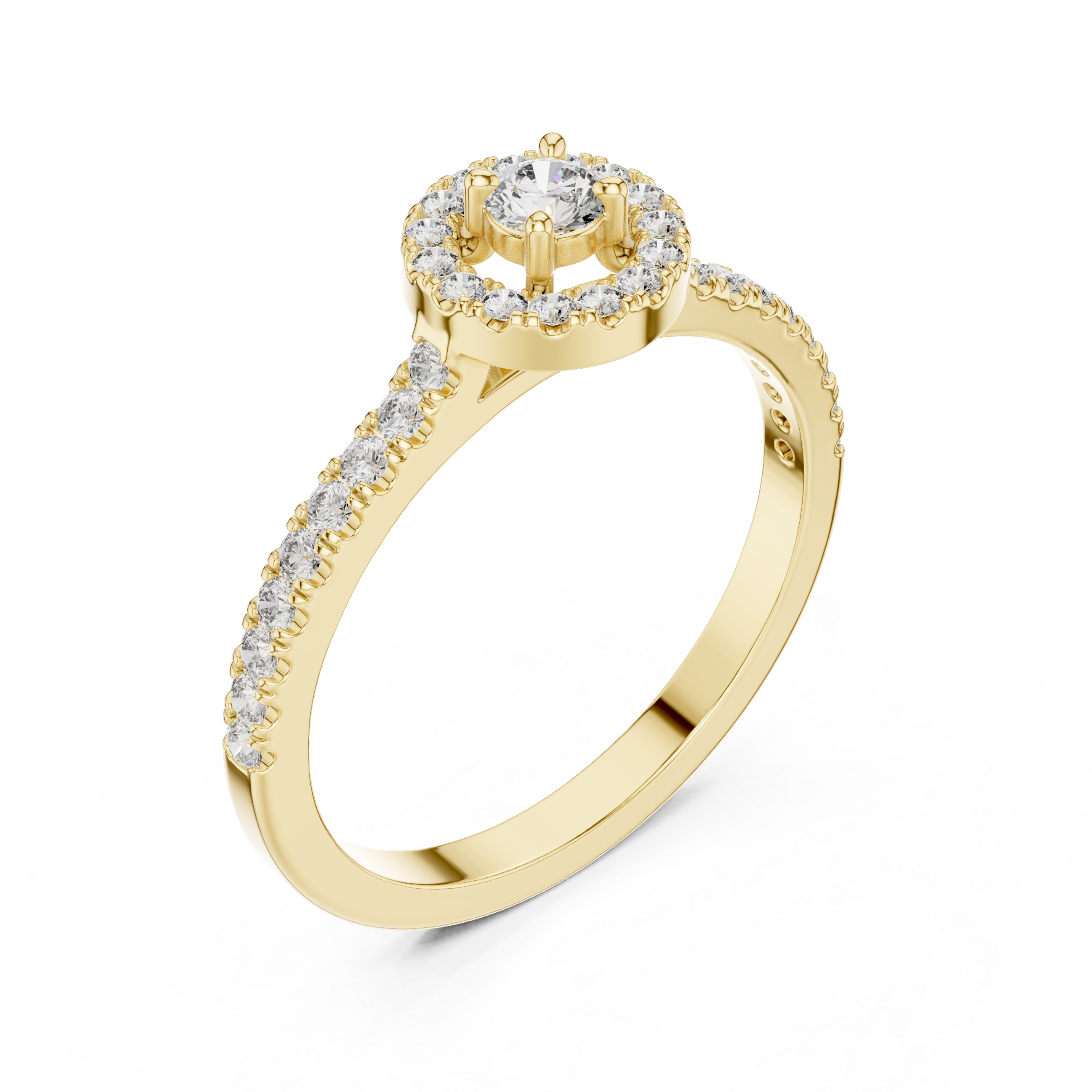 Mosaic Piece lab grown diamond ring