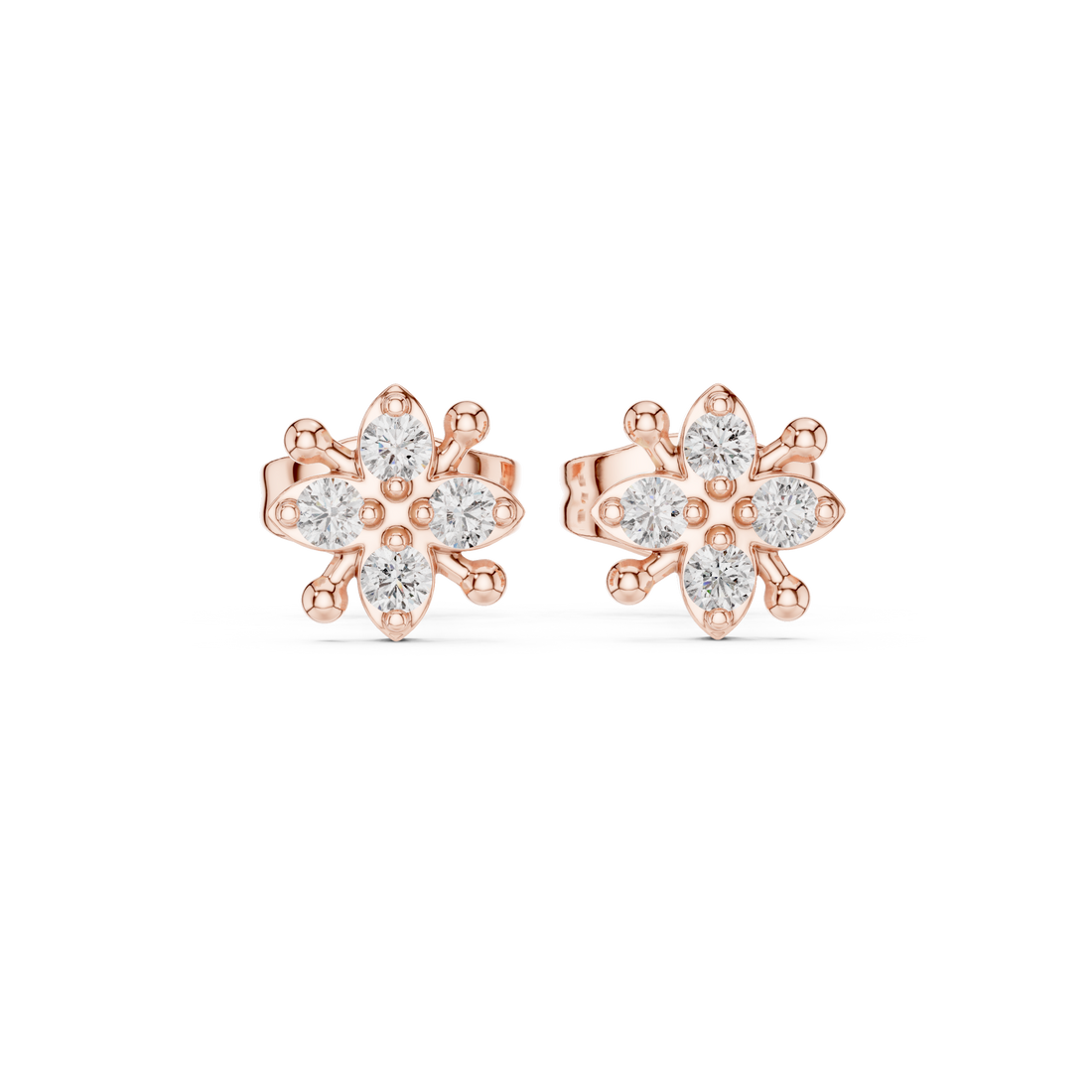 Quiet Mind lab grown diamond earring design