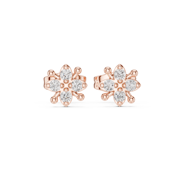 Quiet Mind lab grown diamond earring design