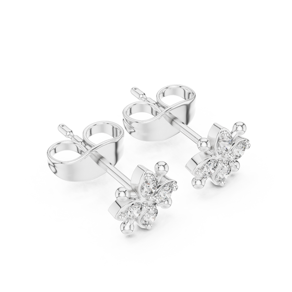 Quiet Mind lab grown diamond earring design