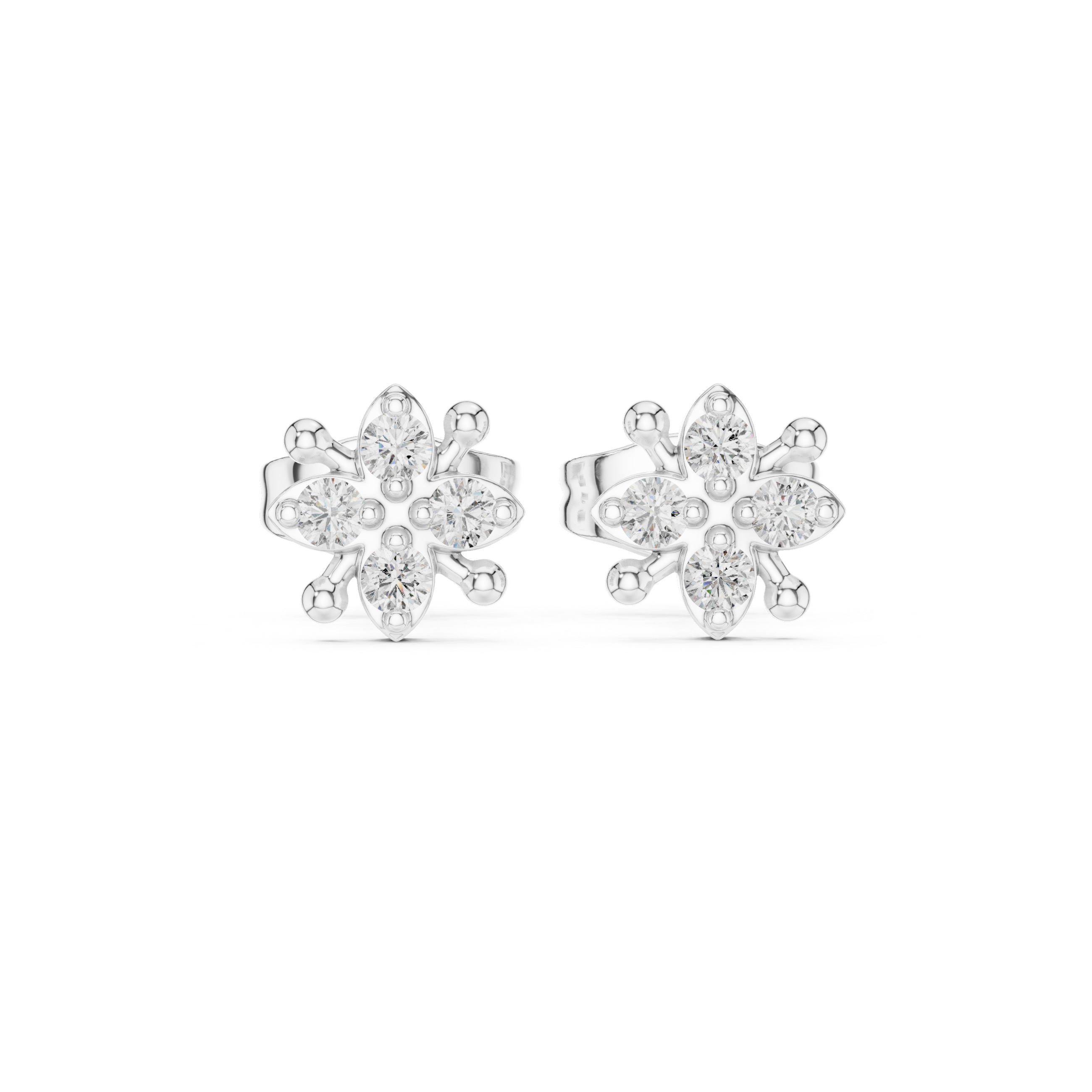 Quiet Mind lab grown diamond earring design