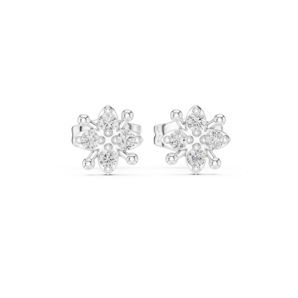 Quiet Mind lab grown diamond earring design
