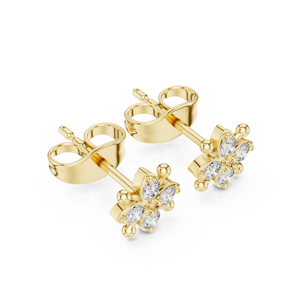 Quiet Mind lab grown diamond earring design