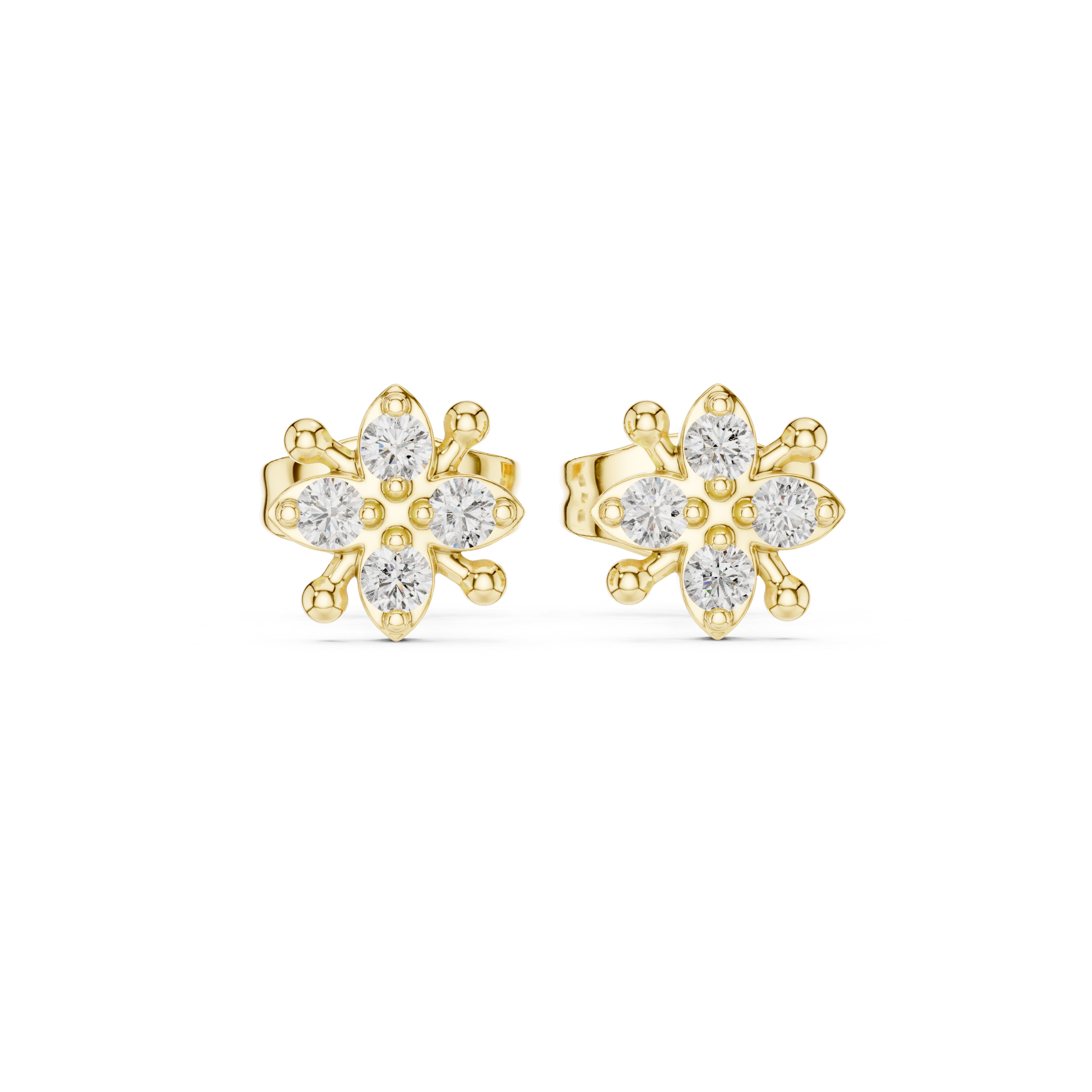 Quiet Mind lab grown diamond earring design