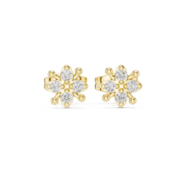 Quiet Mind lab grown diamond earring design