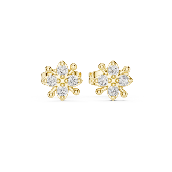 Quiet Mind lab grown diamond earring design