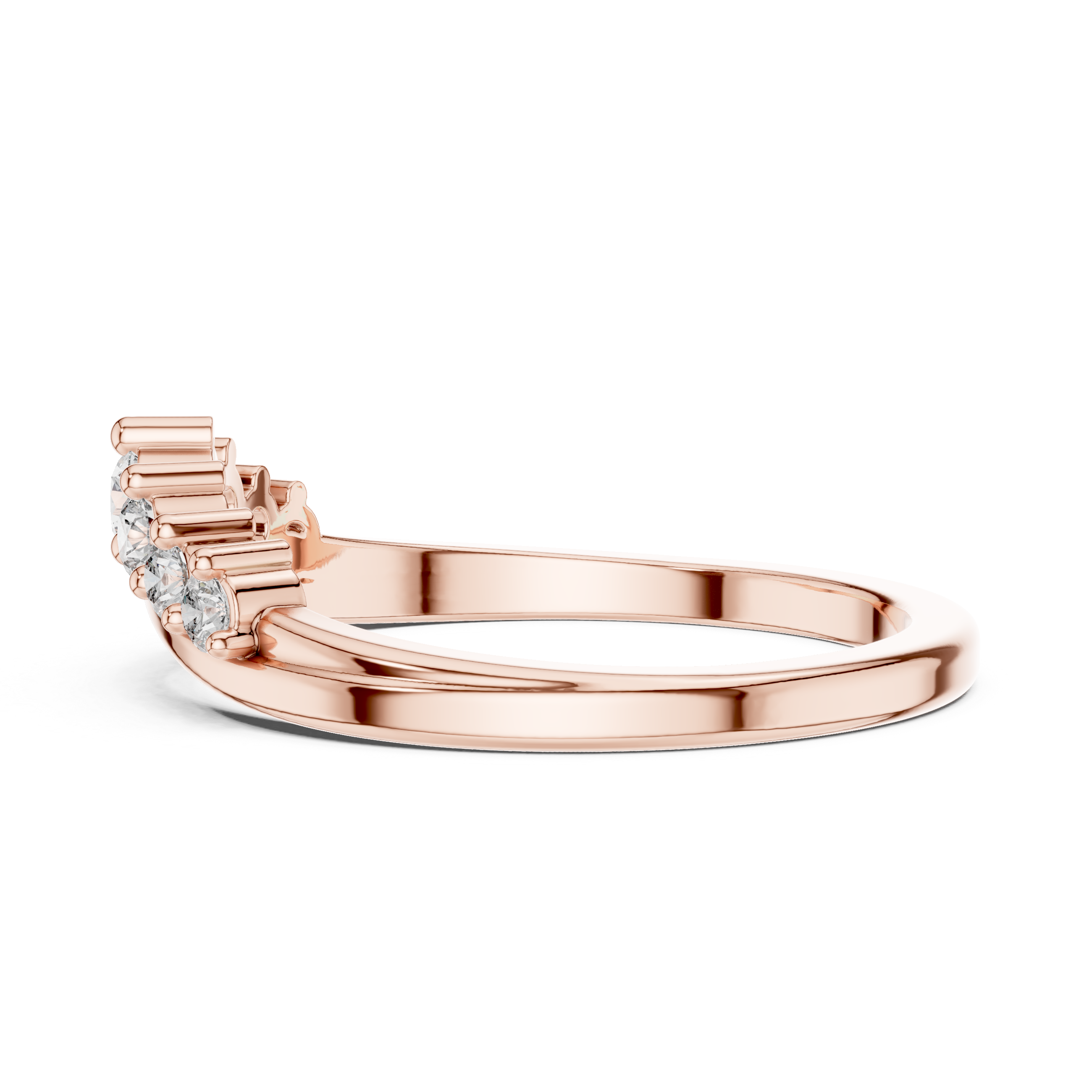 Cascade Drop lab grown diamond ring