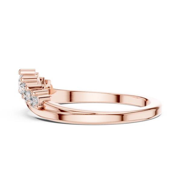 Cascade Drop lab grown diamond ring