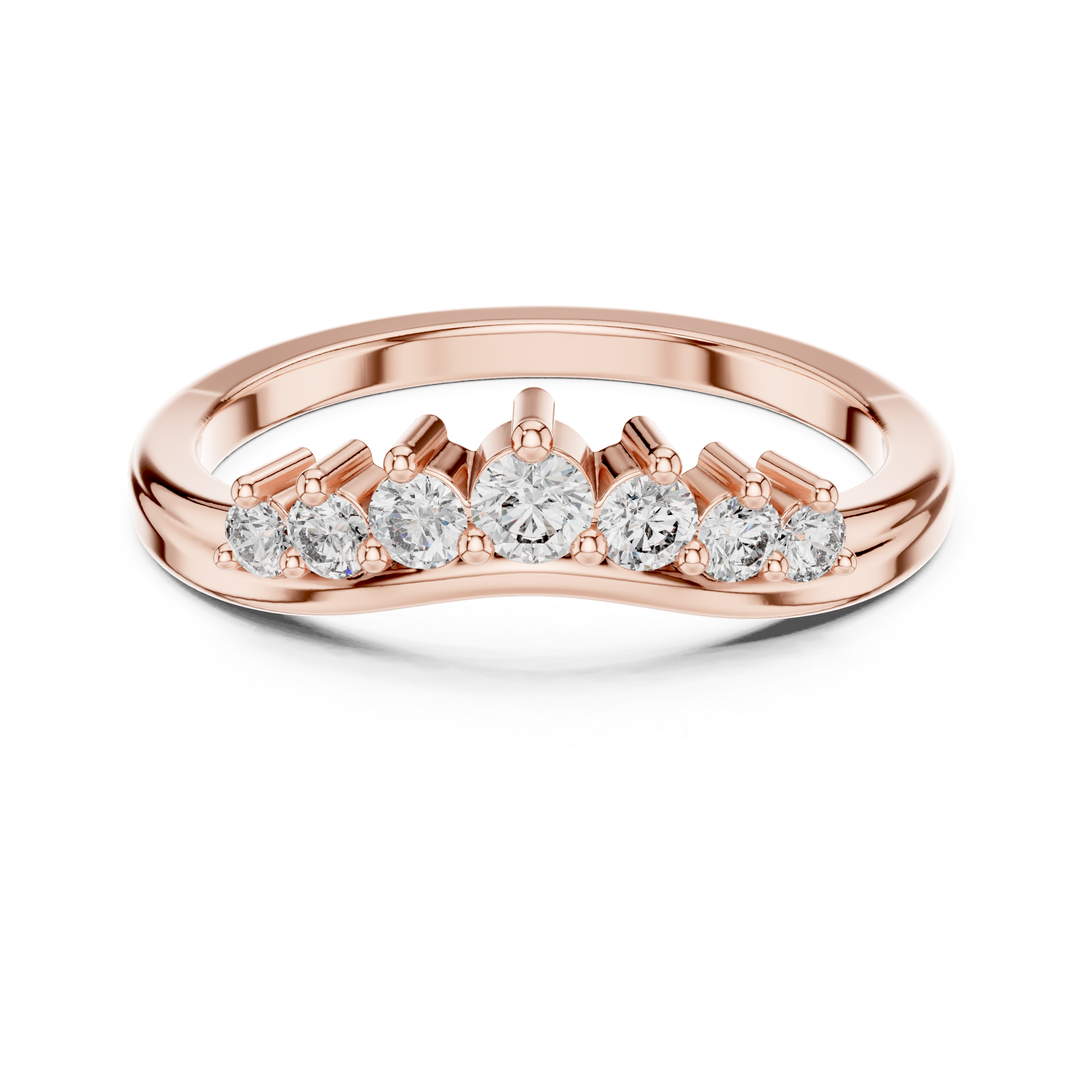 Cascade Drop lab grown diamond ring