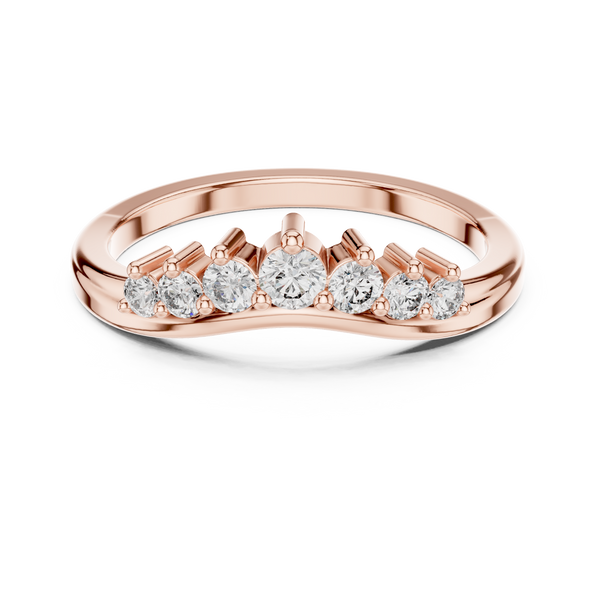 Cascade Drop lab grown diamond ring