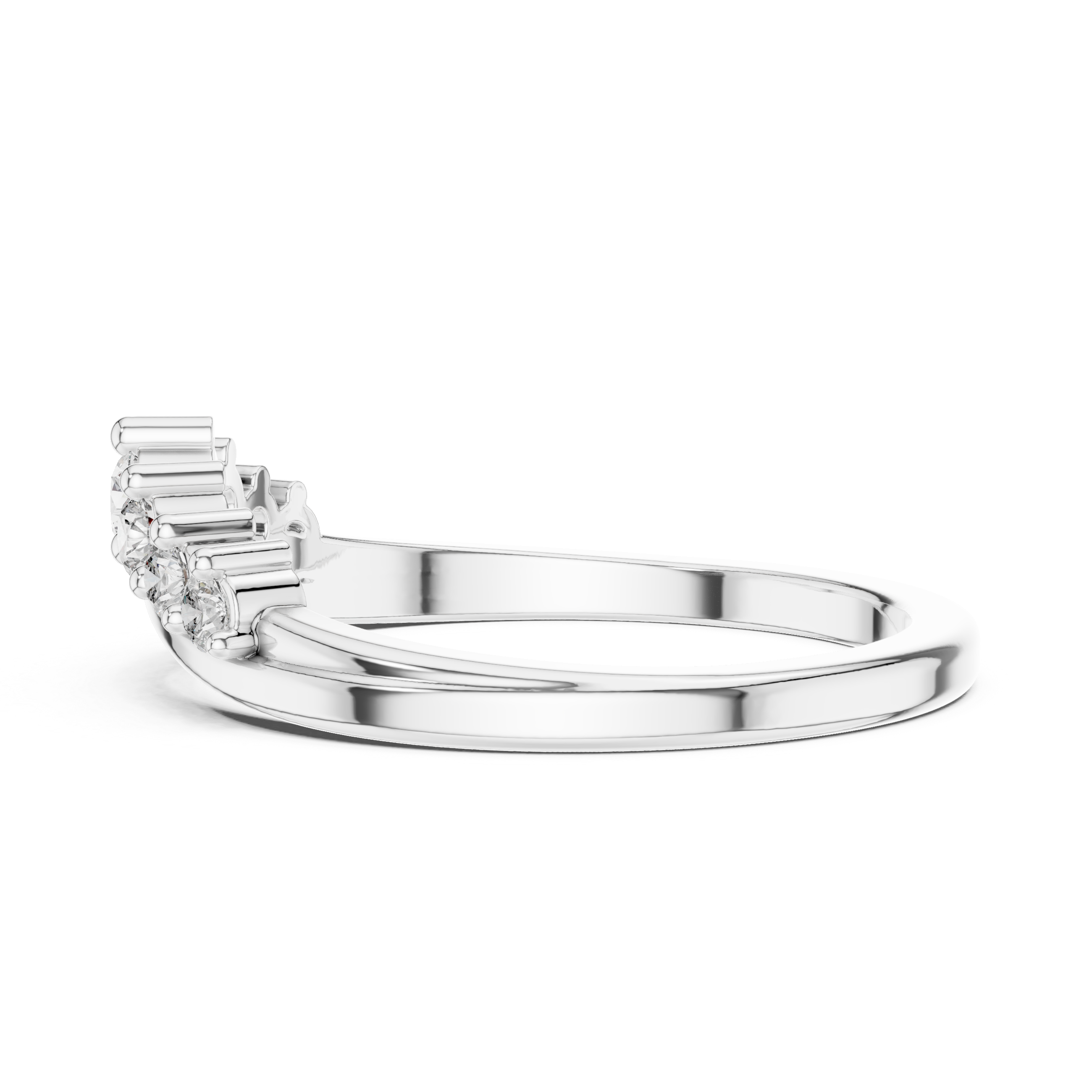 Cascade Drop lab grown diamond ring