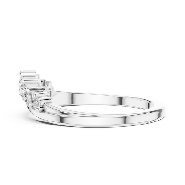 Cascade Drop lab grown diamond ring