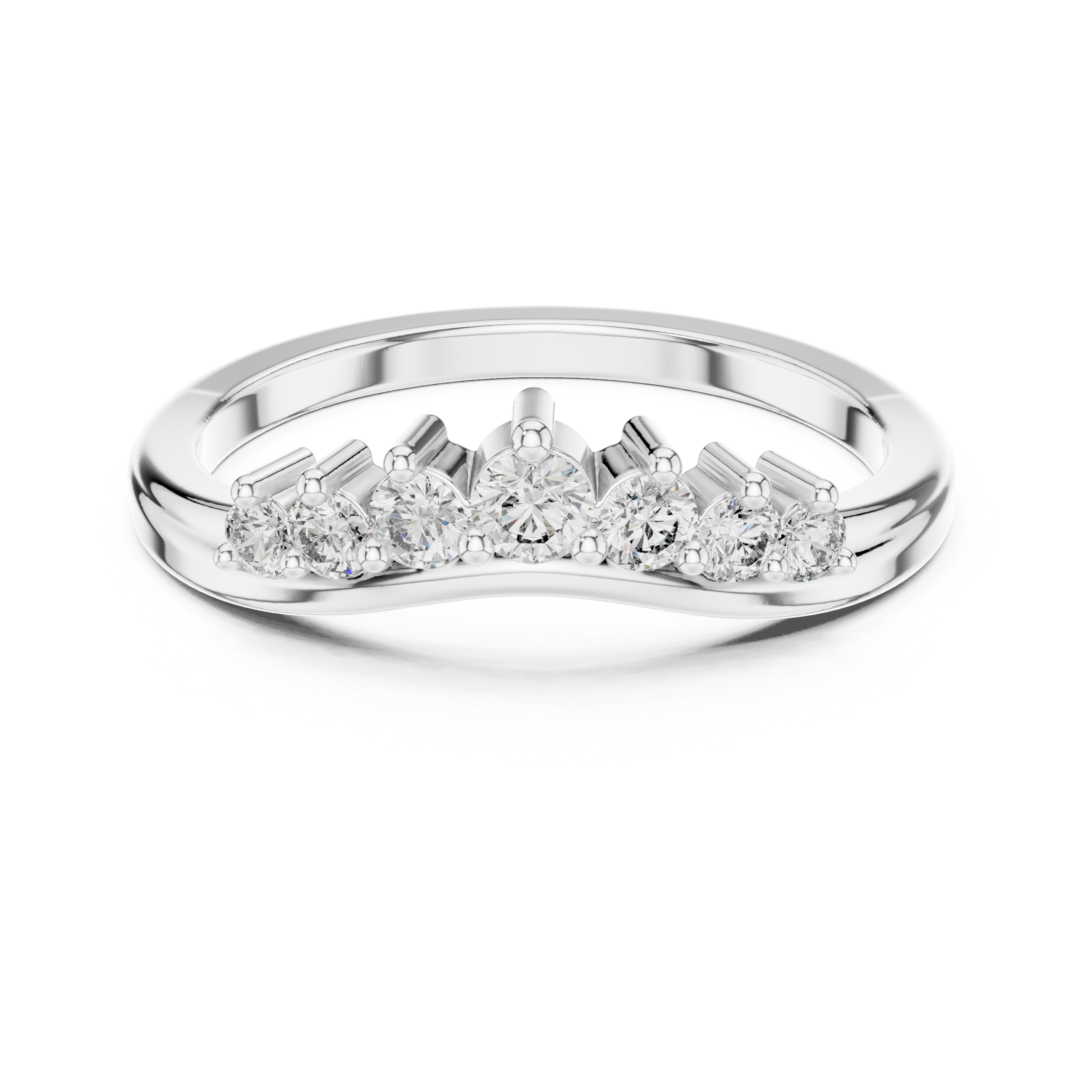 Cascade Drop lab grown diamond ring