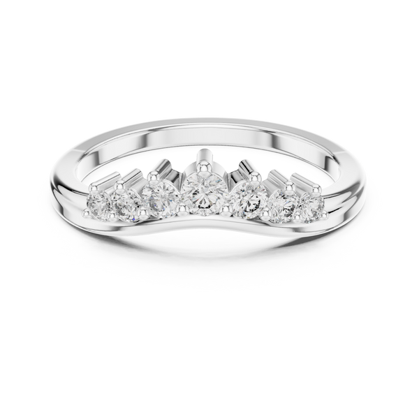 Cascade Drop lab grown diamond ring