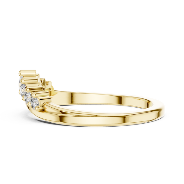 Cascade Drop lab grown diamond ring