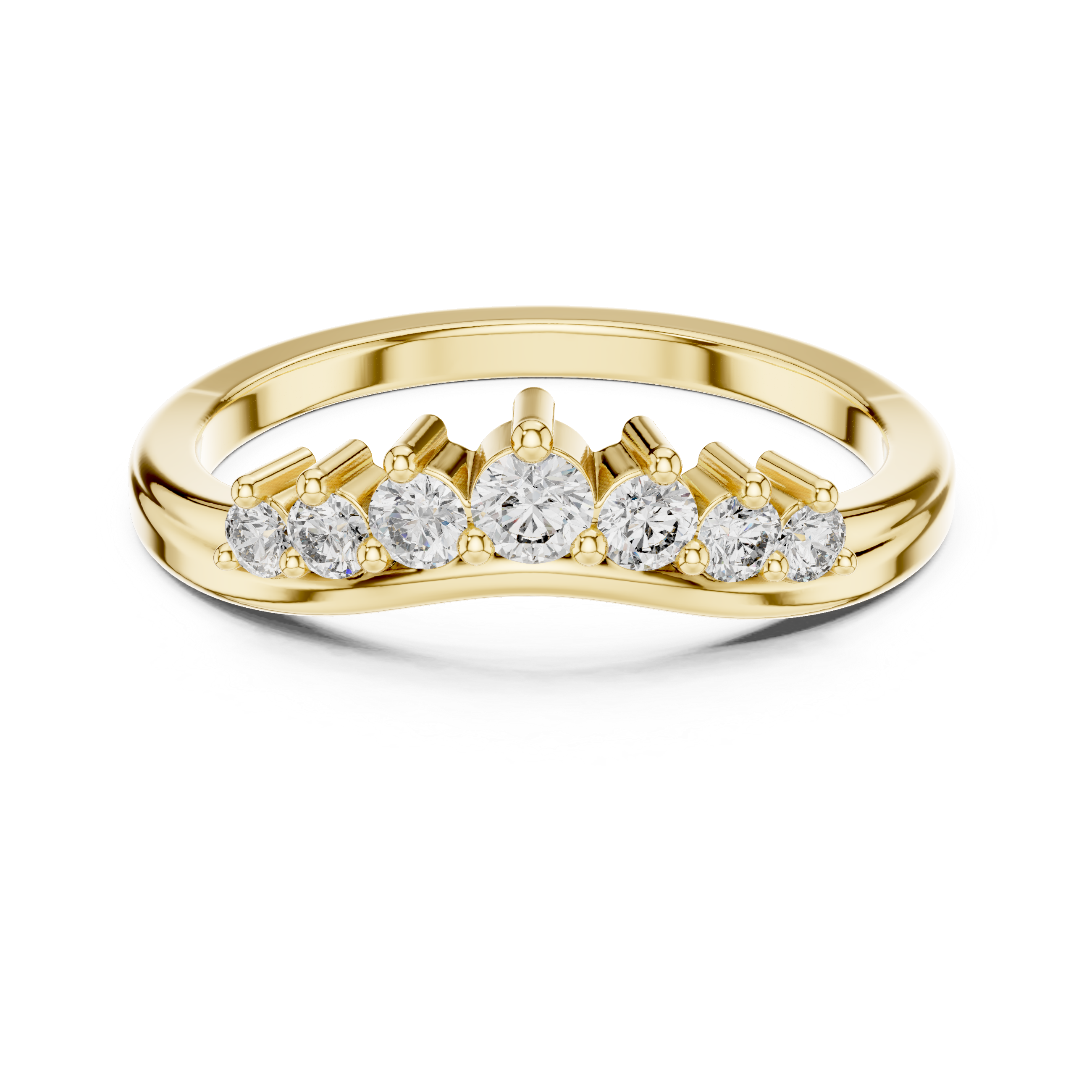 Cascade Drop lab grown diamond ring
