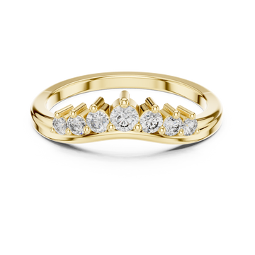 Cascade Drop lab grown diamond ring