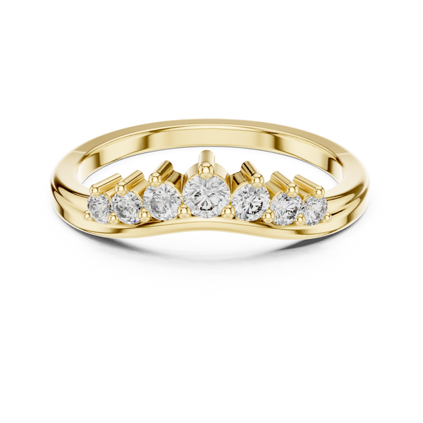 Cascade Drop lab grown diamond ring