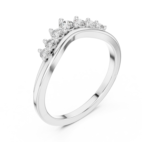 Cascade Drop lab grown diamond ring