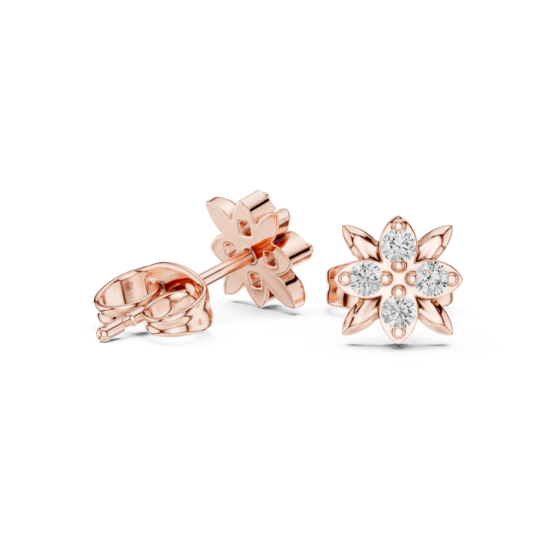 Warm Hug lab grown diamond earring design