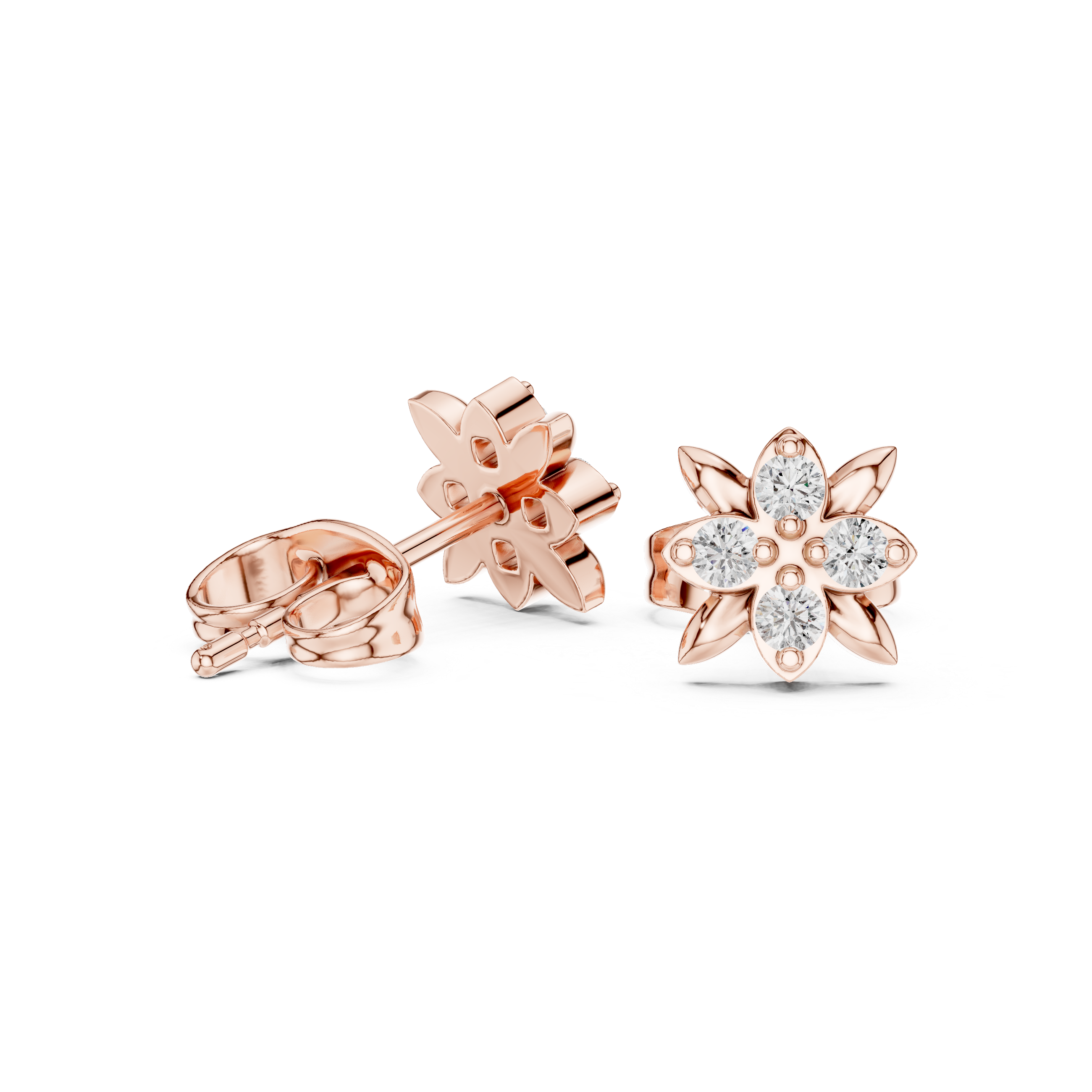 Warm Hug lab grown diamond earring design
