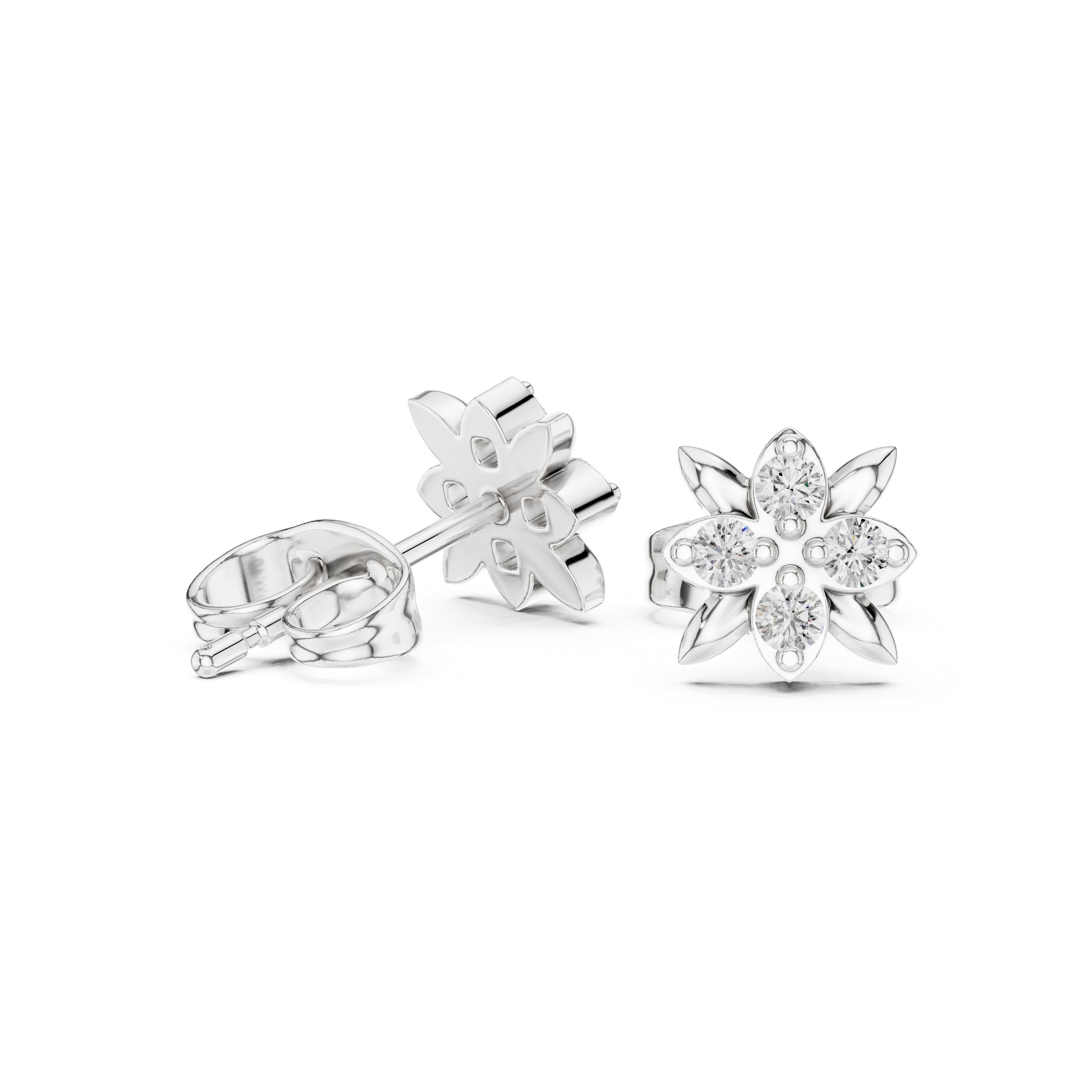 Warm Hug lab grown diamond earring design