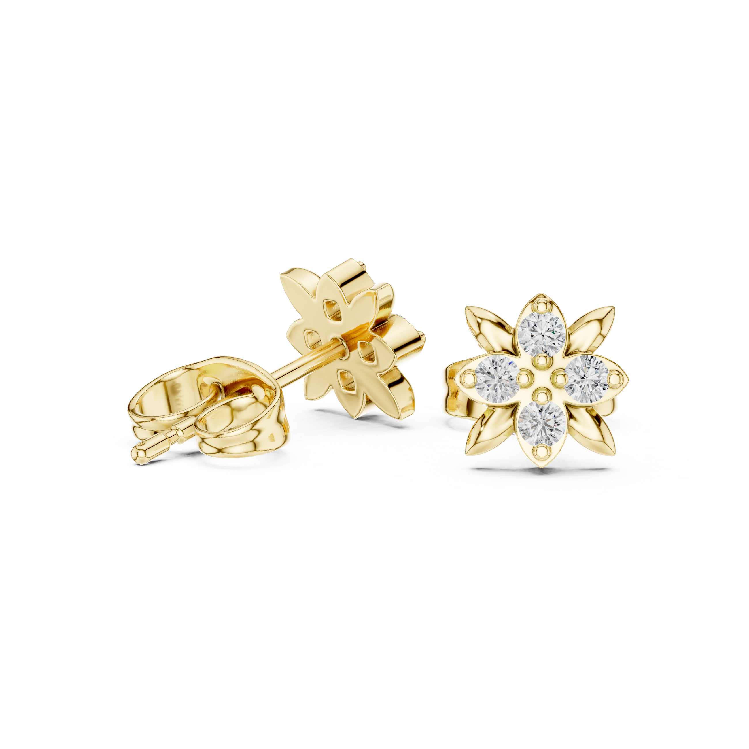 Warm Hug lab grown diamond earring design