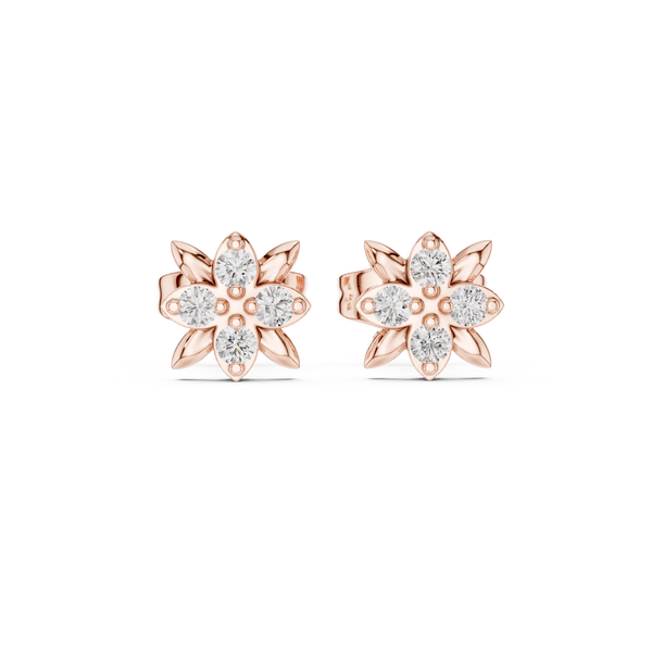 Warm Hug lab grown diamond earring design