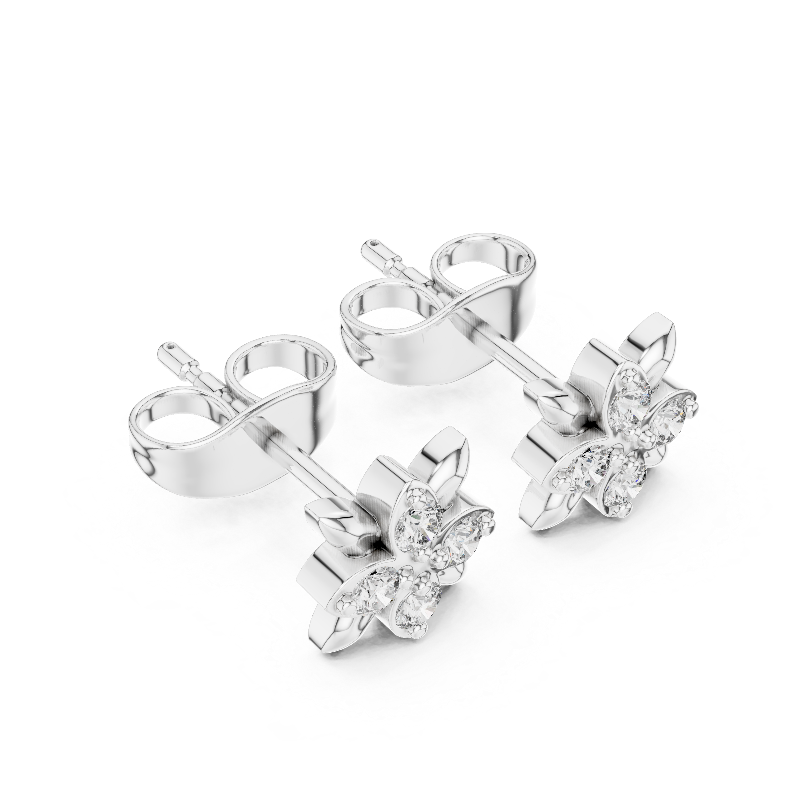 Warm Hug lab grown diamond earring design
