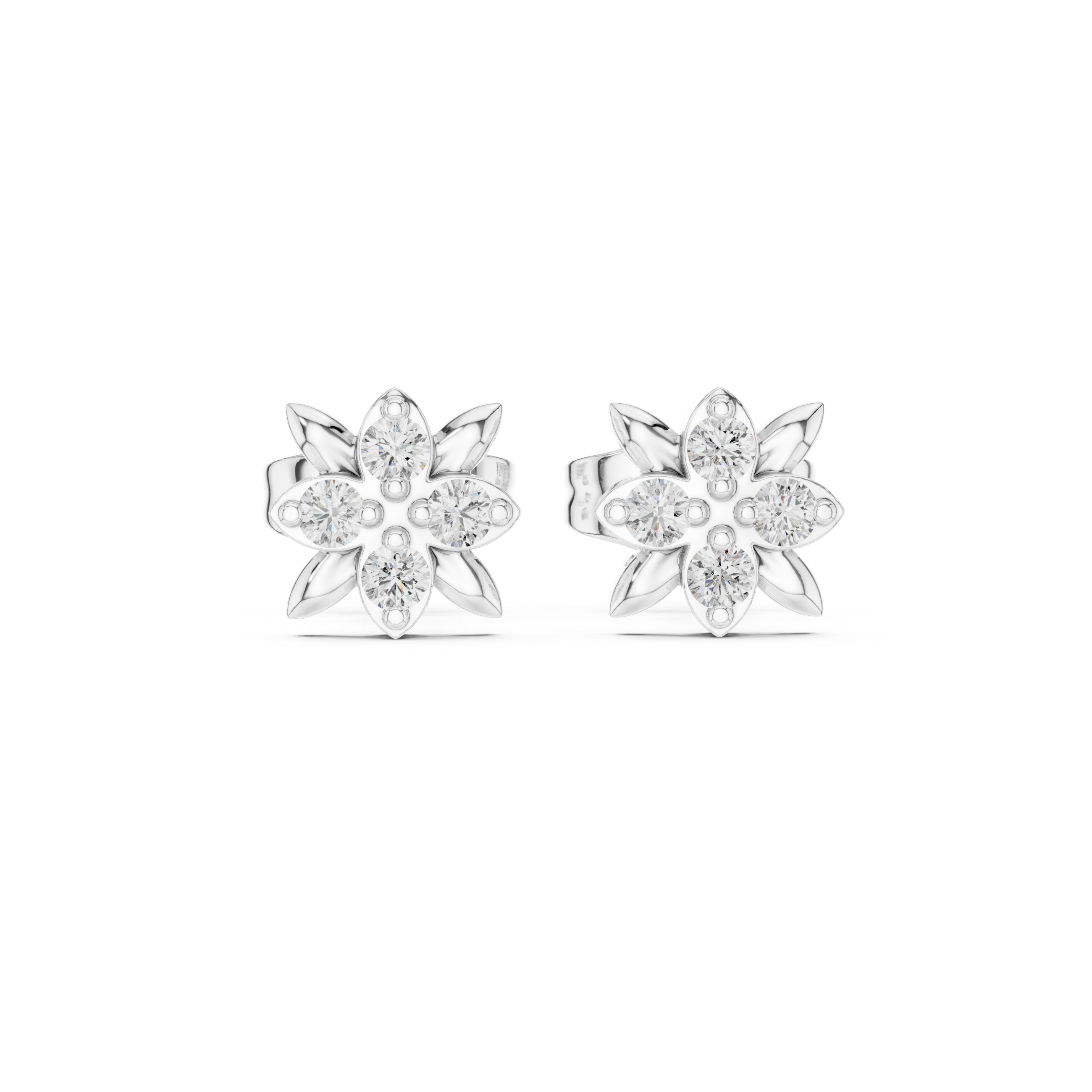 Warm Hug lab grown diamond earring design
