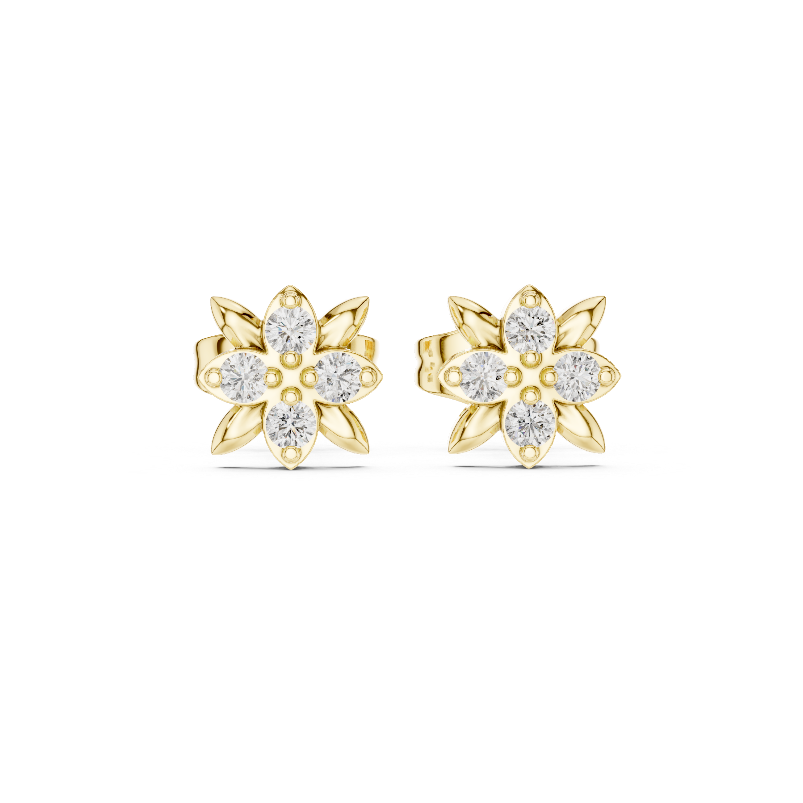 Warm Hug lab grown diamond earring design