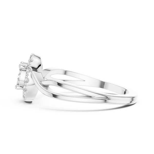 Horizon Line lab grown diamond ring