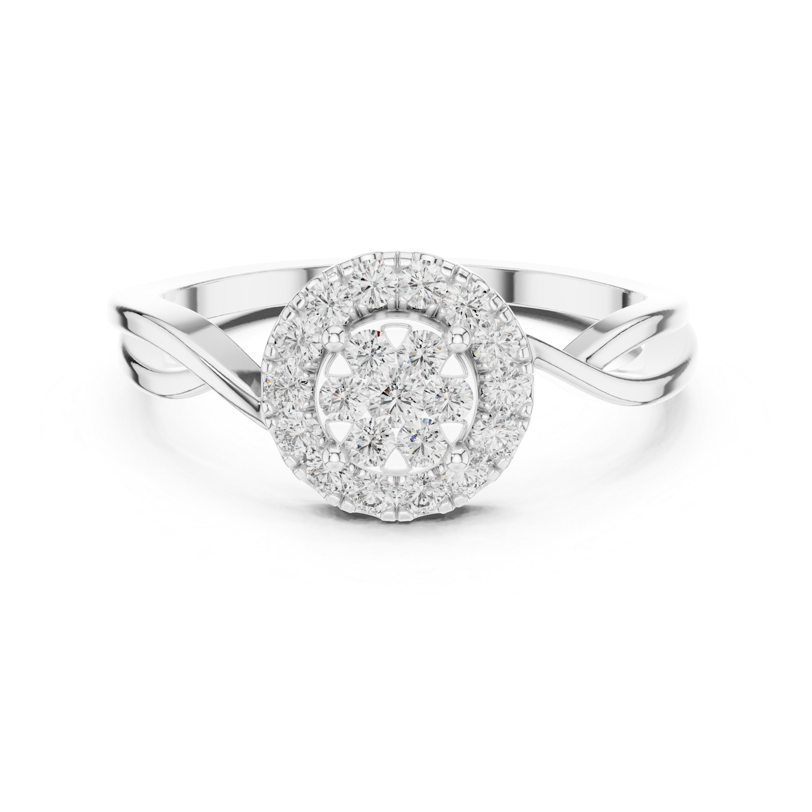 Horizon Line lab grown diamond ring